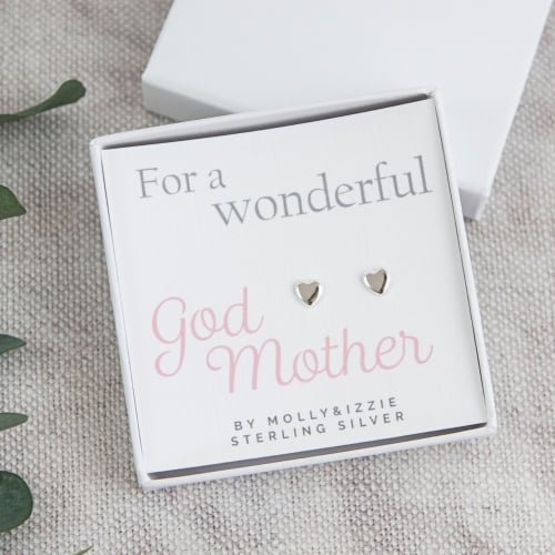 God Mother Sterling Silver Earrings