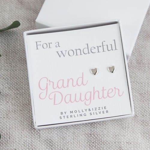 Grand Daughter Sterling Silver Earrings