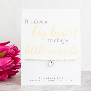 Big Hearts Beaded Bracelet - Adult Size-CB003