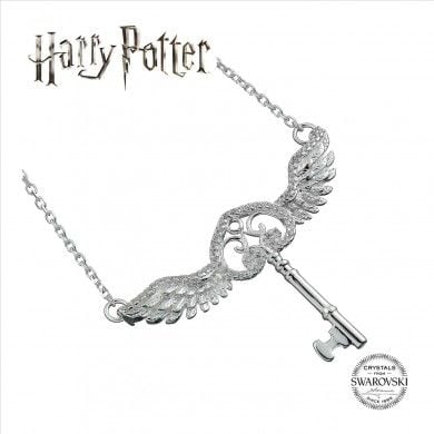 Harry Potter Embellished with Swarovski® Crystals Flying Key Necklace - Ste