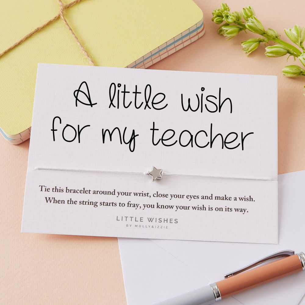 Friendship Wholesale A Wish From Your Teacher Bulk Gift Wish Bracelet