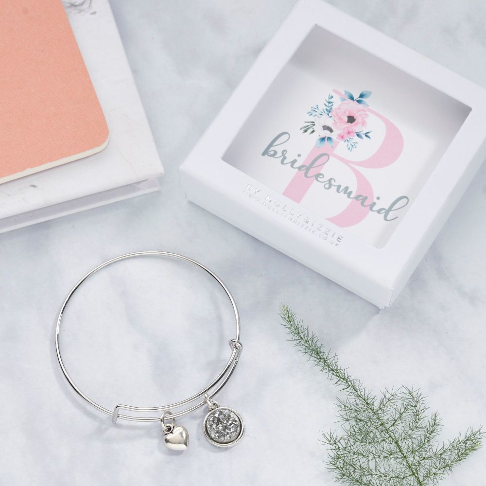 Wedding Party Member Bangle In Gift Box