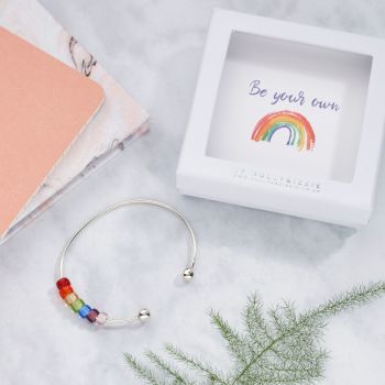 Be A Rainbow Rainbow Bangle In Gift Box-BG001