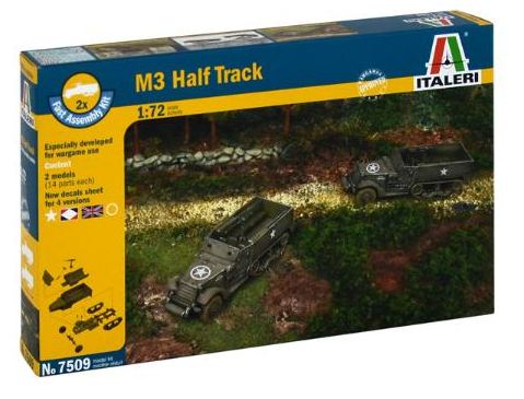 Italeri - 1/72 Fast Assembly M3 Half Track (2 x kits)