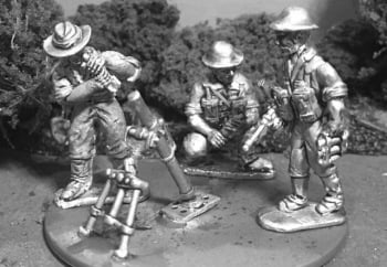 AIF33: 28mm Late WWII Australian Medium Mortar + Crew