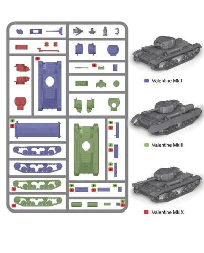 Reinforcements: PSC 1/72 (20mm) British Valentine Tank x 1