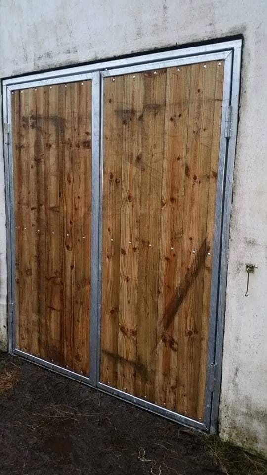 Agri-Fabs Barn Doors with Galvanised Steel Surround and Galvanised Steel Frame