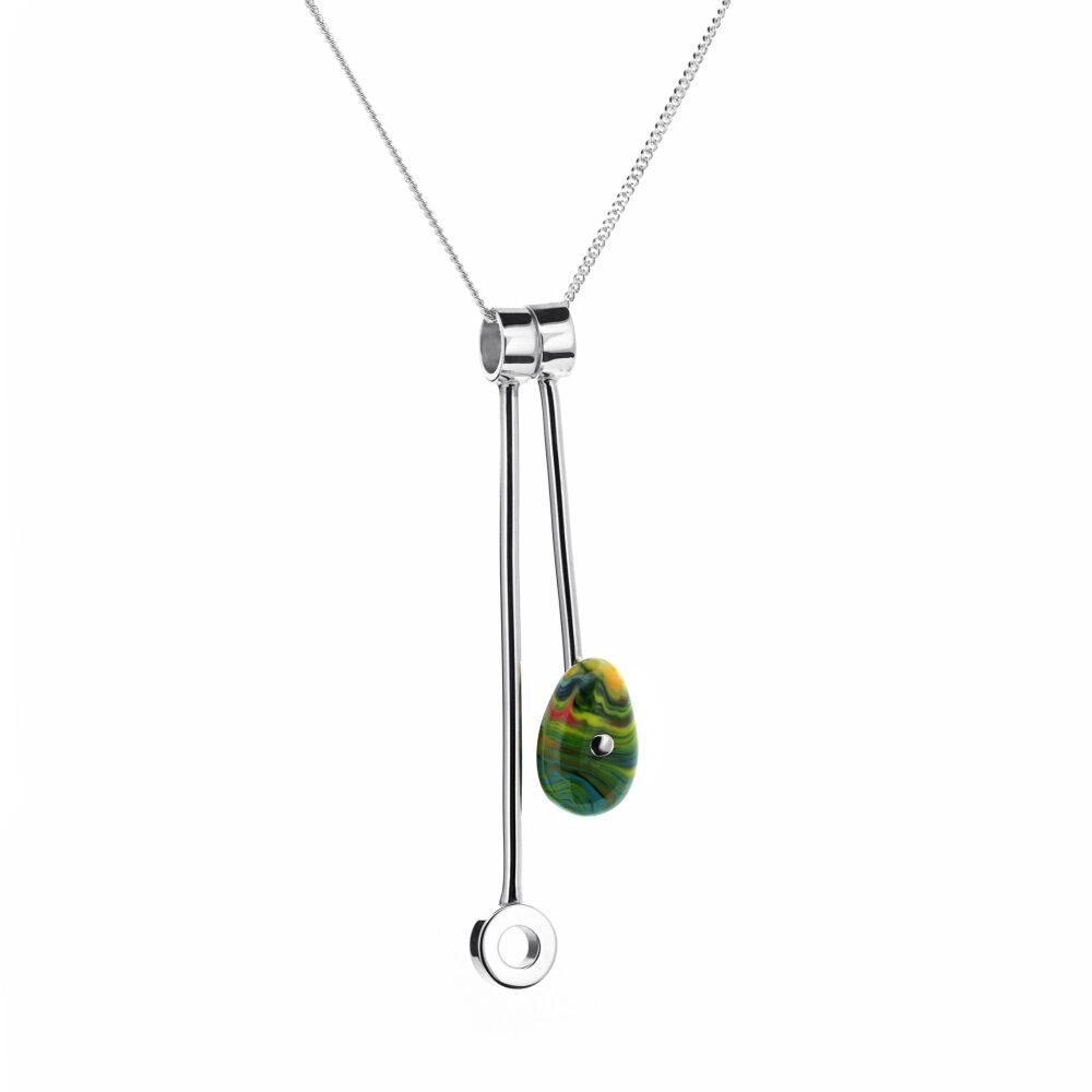 Paddle and Pebble Duo Necklace - Tolsta Beach