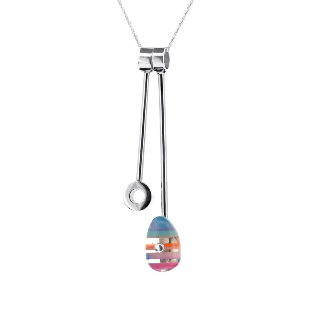 Paddle and Pebble Duo Necklace - Rhosneigr