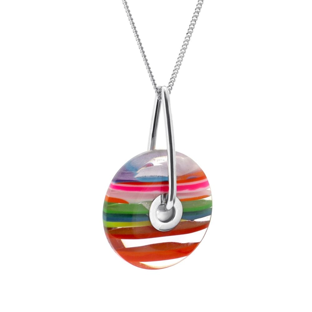 Coastal Striped Surfite Spinner Pendant - Falmouth