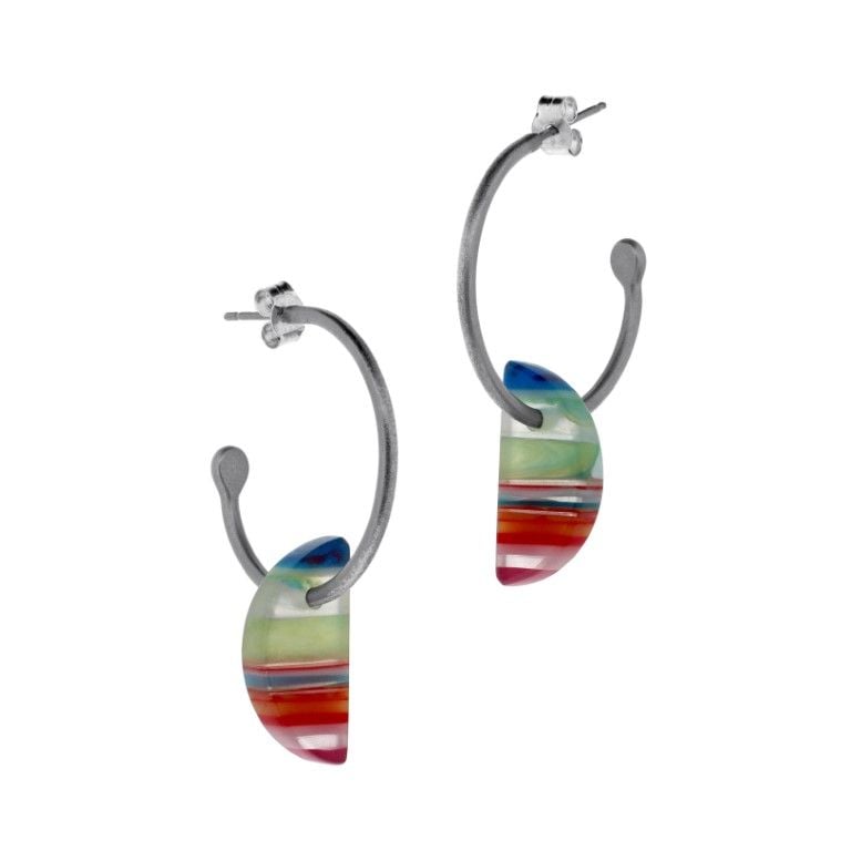 Slim-line Detachable Surfite Boat Sails and Silver Hoops - Wahine