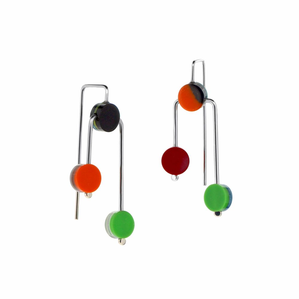 Surfite Skimmer Earrings in muted colours - Autumnal Light