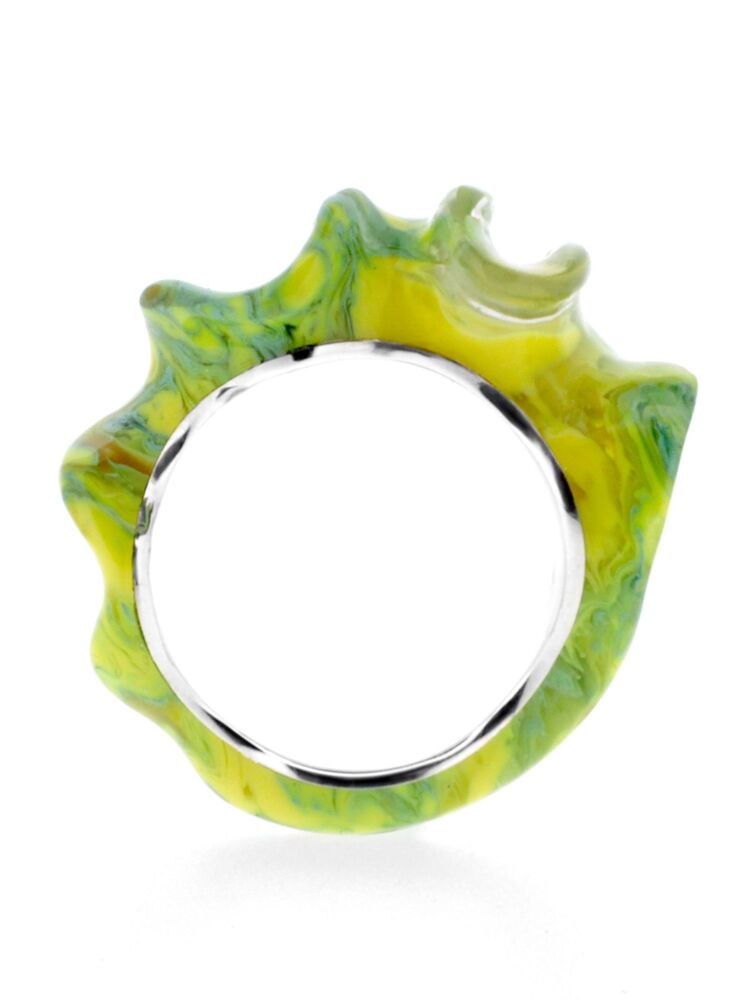 Lion's Mane Ring - Contemporary coastal inspired cocktail ring