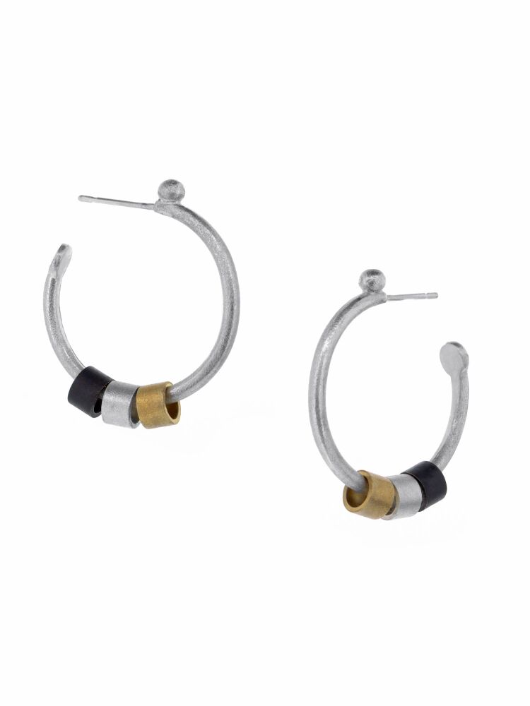 Hoop Earrings with Cork Float inspired charms