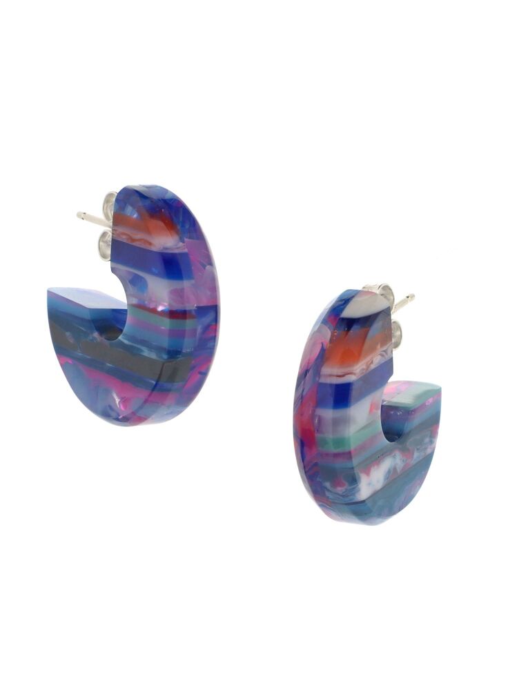 Chunky Double Sided Surfite Hoops - Flotsam Collection - variation 2