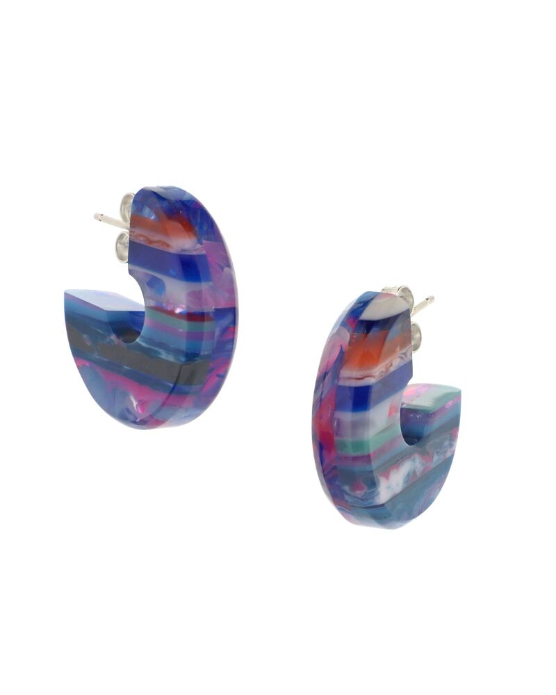 Chunky Double Sided Surfite Hoops - Flotsam Collection - variation 2