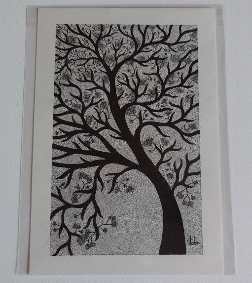 Tree Of Life In Full Bloom - Signed Original Drawing For Sale | S Godwin Studio