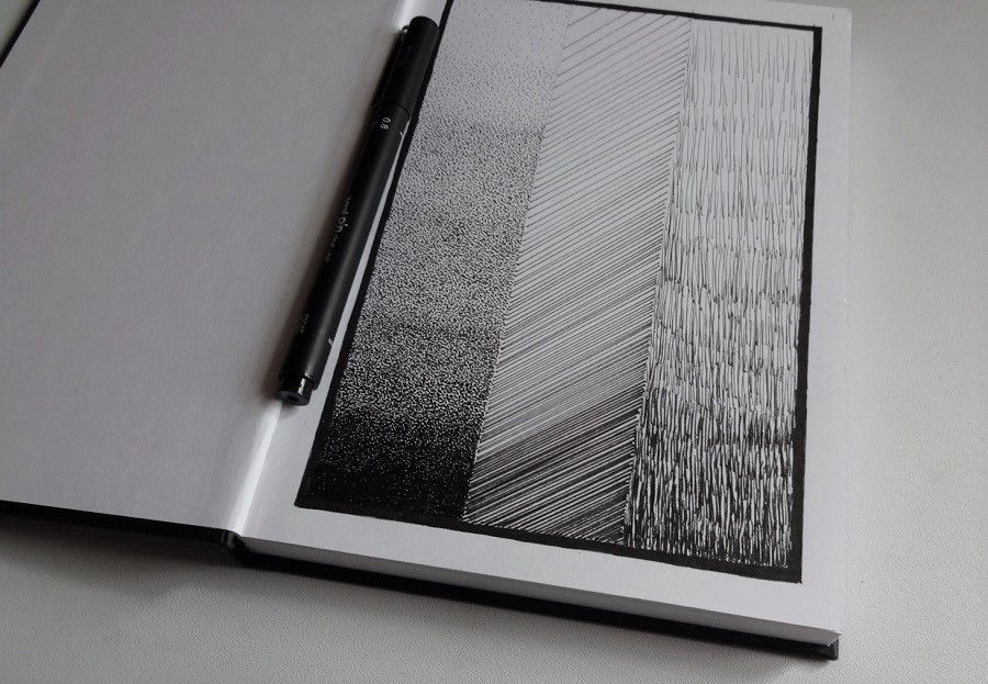 Mark-Making With Fineliner Pens by S Godwin Studio