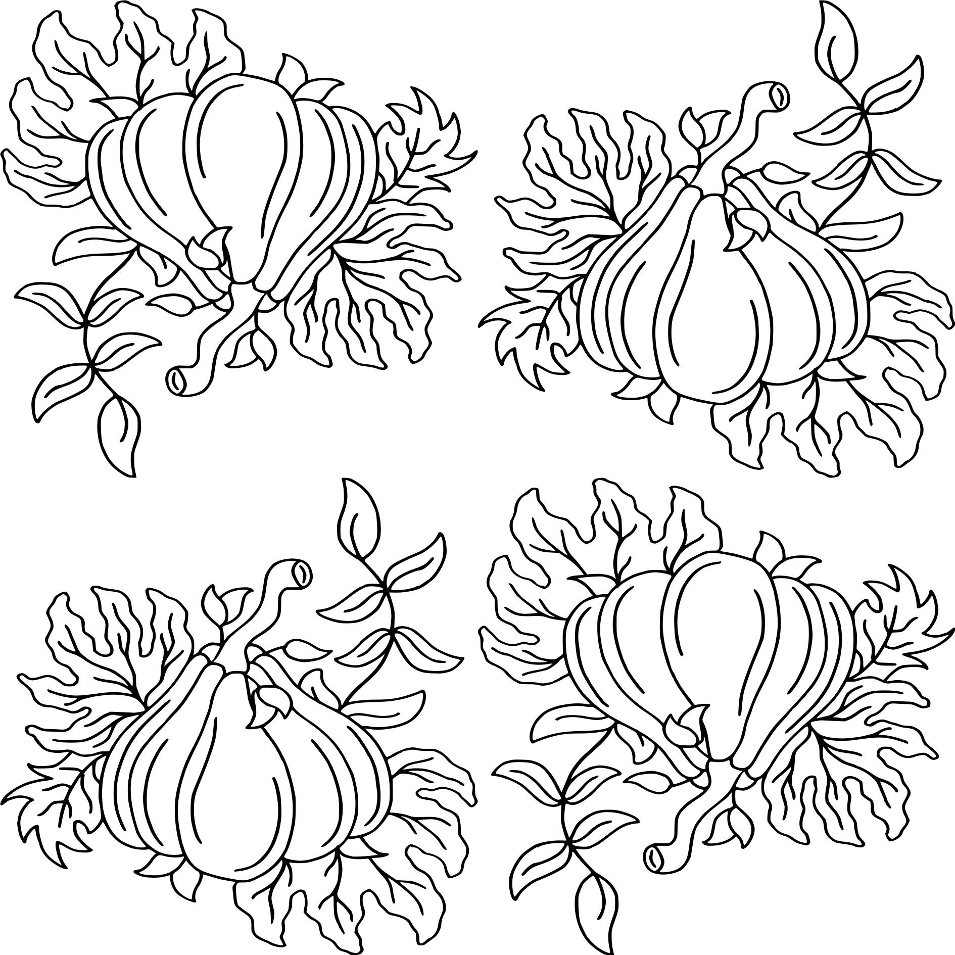 Pumpkin Pattern Design by Artist Sharon Godwin www.sgodwinstudio.co.uk