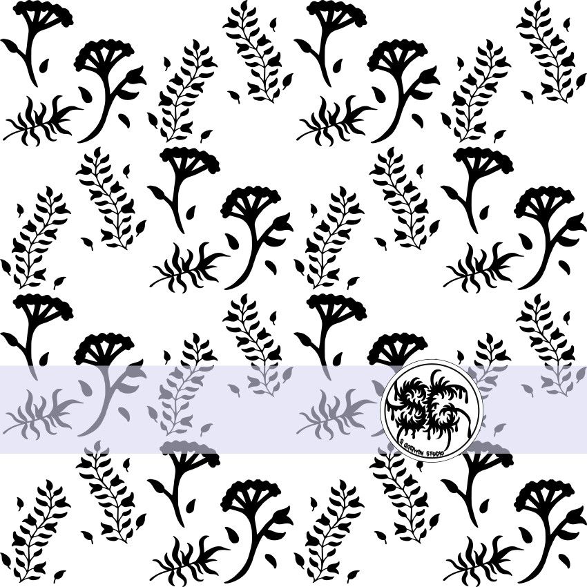 Foliage Surface Pattern Design By S Godwin Studio Available For Licensing At www.sgodwinstudio.co.uk