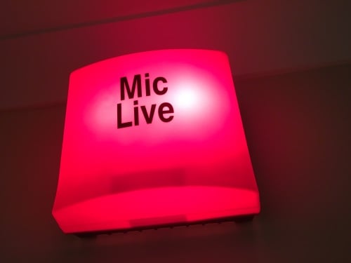 Voiceover Microphone Live