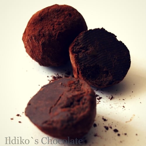 cocoa dusted truffles
