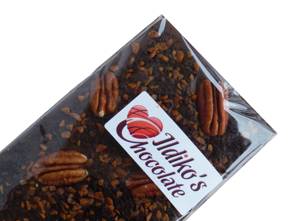 <!--020-->Dark Chocolate Slab (60% cocoa solids) with ground coffee beans, 