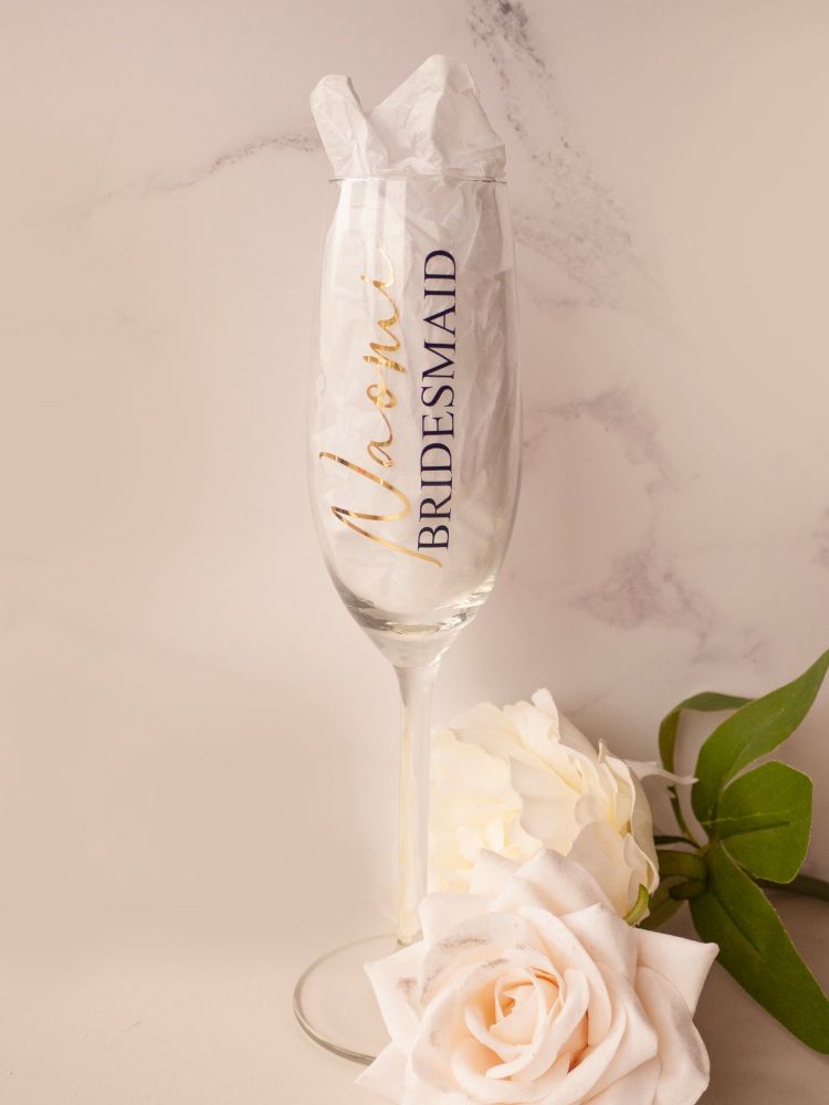 personalised champagne glasses