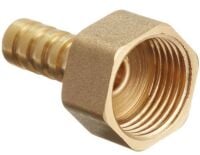 BRF5012 Brass Threaded to Barbed Straight Water Fitting (1/2" BSP Female to 1/2" (12mm) Barb)