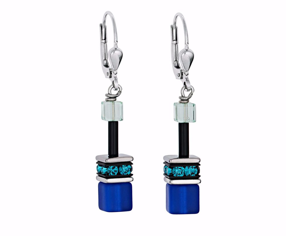 Blue - green earrings