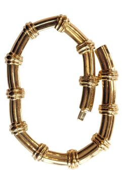 Vintage Cabouchon necklace with gold plating