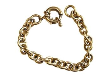 Vintage Cabouchon gold plated bracelet.  Size medium.