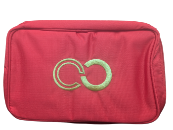 Vintage Cabouchon red jewellery pouch