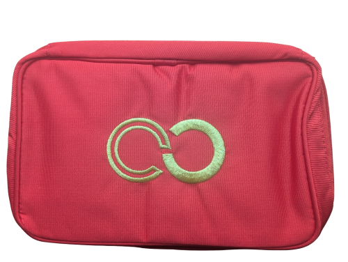 Vintage Cabouchon red jewellery pouch