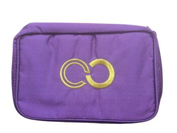 Vintage Cabouchon purple jewellery pouch
