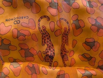 Vintage Cabouchon Silk Scarf