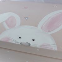 medium 'peeping bunny'  Keepsake box