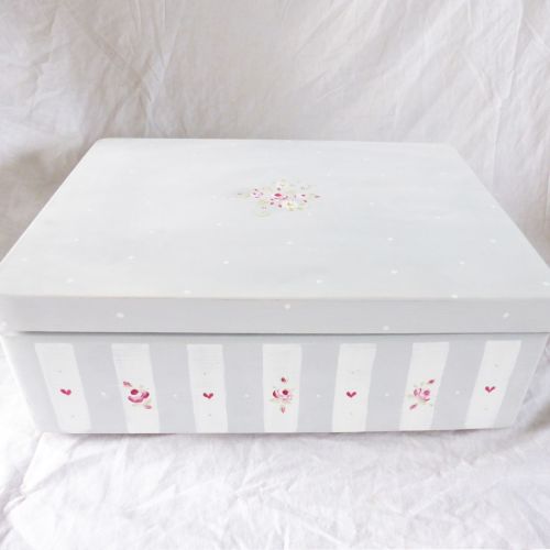 custom order for Jo Purkiss 'Rosie Stripe' keepsake boxes