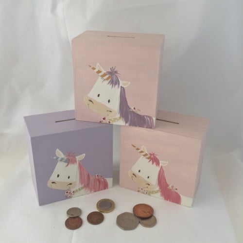 money box - unicorn