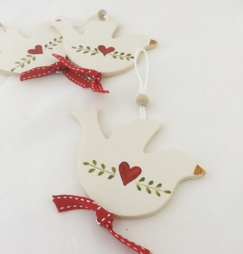 wooden dove decoration 