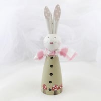 larger wooden bunny - toadstool