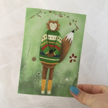 greeting card - fox