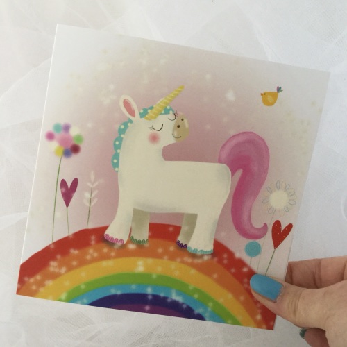 greeting card - unicorn