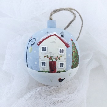 bauble house and lamp post