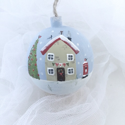 bauble house and post box
