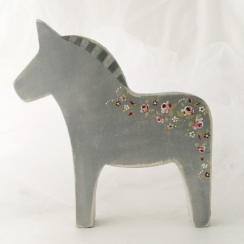 medium horse - rosie on grey background