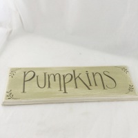 30cm sign - pumpkins