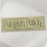 30cm sign - pumpkin patch simple heart