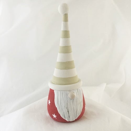 Tomte/ gnome/ gonk  - green stripe hat, red star body