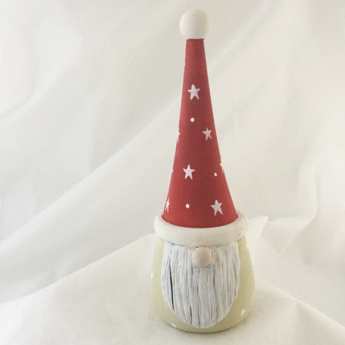 Tomte/ gnome/ gonk  - red star hat, spotty body 